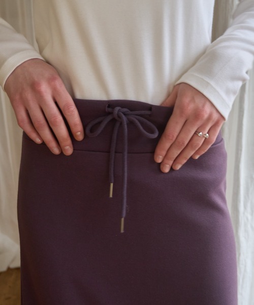 Birthday room（バースデイルーム）の「リブマキシスウェットSK/Ribbed maxi sweat skirt（スカート・レディース・パープル/グレー/ブルー・FREE）」の16枚目の写真