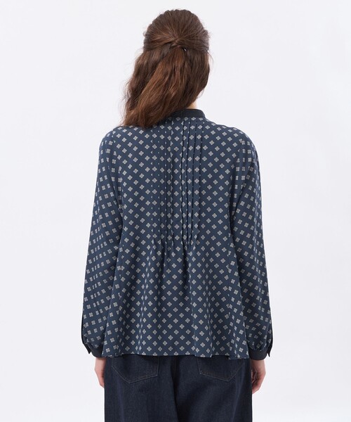 MACKINTOSH PHILOSOPHY(マッキントッシュ フィロソフィー)の「【CRANWELL SHIRTS(クランウェル シャツ)】ラッケンブースプリント(シャツ/ブラウス・レディース・グレー系その他/ネイビー・38/36)」の7枚目の写真