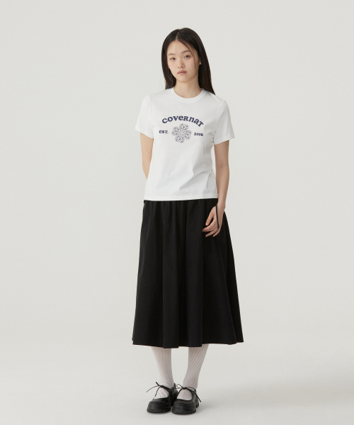 COVERNAT WOMAN(カバーナットウーマン)の「ウーマンレギュラーフィットアーチクローバーハートTシャツホワイト(Tシャツ/カットソー・レディース・その他・LARGE/WS/WM)」の4枚目の写真