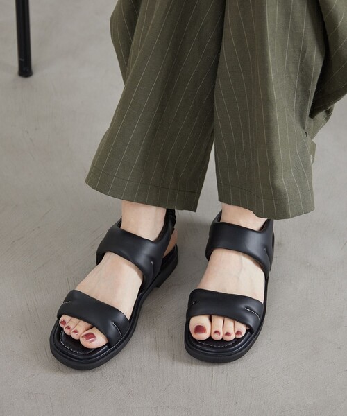 BEAUTY&YOUTH UNITED ARROWS（ビューティーアンドユースユナイテッドアローズ）の「プク ステッチ サンダル（サンダル・レディース・シルバー/オリーブ/ブラック・M/S）」の17枚目の写真