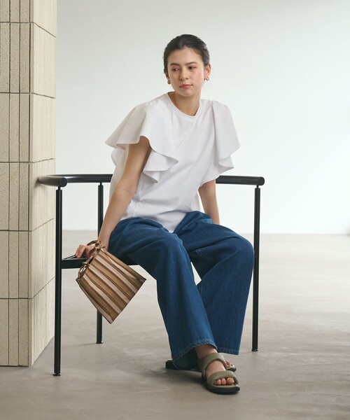 BEAUTY&YOUTH UNITED ARROWS（ビューティーアンドユースユナイテッドアローズ）の「プク ステッチ サンダル（サンダル・レディース・シルバー/オリーブ/ブラック・M/S）」の20枚目の写真