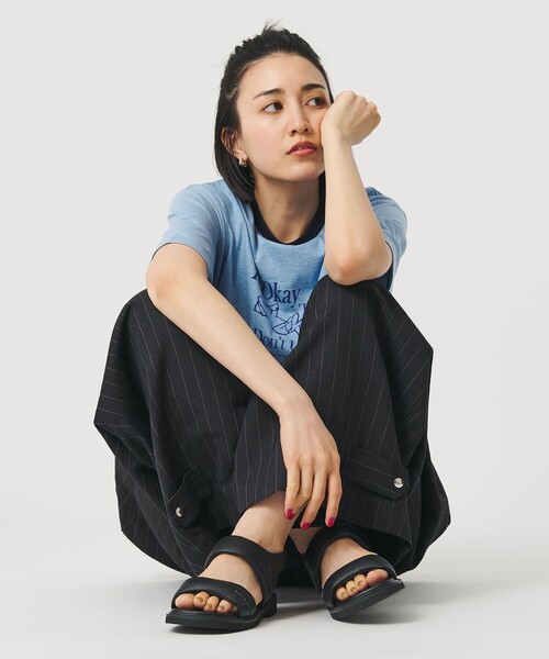 BEAUTY&YOUTH UNITED ARROWS(ビューティーアンドユースユナイテッドアローズ)の「プク ステッチ サンダル(サンダル・レディース・シルバー/オリーブ/ブラック・M/S)」の14枚目の写真