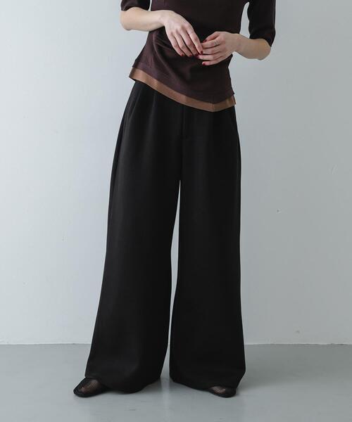 SENSE OF PLACE by URBAN RESEARCH(センスオブプレイスバイアーバンリサーチ)の「ポンチスラックスパンツ(その他パンツ・レディース・ライトグレー/ブラック/オフホワイト・SMALL/MEDIUM)」の12枚目の写真