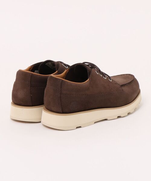 Timberland(ティンバーランド)の「Timberland ティンバーランド BRITTON MILLS LACE UP SHOE【本革】メンズシューズ(ブリットンミルズレースアップシューズ) A43JG EIV ダークブラウン(モカシン/デッキシューズ・メンズ・ダークブラウン・25.5cm/26.0cm/26.5cm/27.0cm/27.5cm/28.0cm/25.0cm)」の2枚目の写真