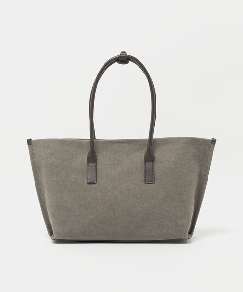 UNITED ARROWS(ユナイテッドアローズ)の「キャンバス ワイド トートバッグ(トートバッグ・レディース・ダークグレー/モカ・FREE)」の5枚目の写真