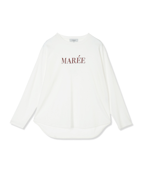 LE SOUK HOLIDAY(ルスークホリデー)の「シルケットロゴロンT【接触冷感・綿100%】(Tシャツ/カットソー・レディース・ブラック/ベージュ/オフホワイト・M/L)」の18枚目の写真