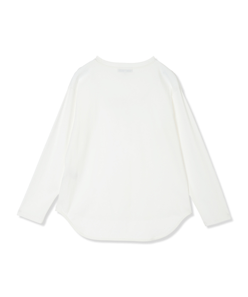 LE SOUK HOLIDAY(ルスークホリデー)の「シルケットロゴロンT【接触冷感・綿100%】(Tシャツ/カットソー・レディース・ブラック/ベージュ/オフホワイト・M/L)」の19枚目の写真