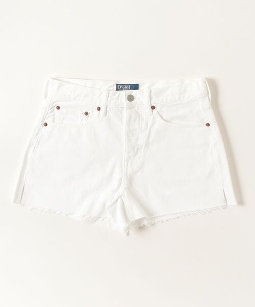 POLO RALPH LAUREN(ポロ ラルフ ローレン)の「カットオフ デニム ショートパンツ(デニムパンツ・レディース・ホワイト・25/26/27)」の5枚目の写真