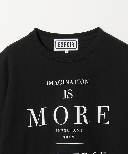 ESPOIR(エスポワール)の「<ESPOIR> IMAGINATION TEE/Tシャツ(Tシャツ/カットソー・メンズ・ブラック/ホワイト・M/L)」の4枚目の写真