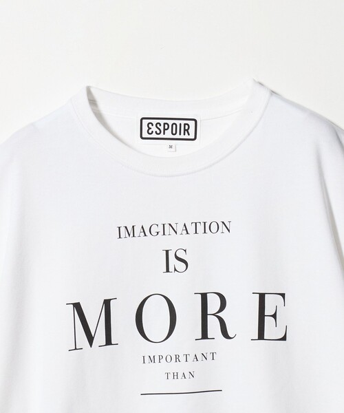 ESPOIR(エスポワール)の「<ESPOIR> IMAGINATION TEE/Tシャツ(Tシャツ/カットソー・メンズ・ブラック/ホワイト・M/L)」の9枚目の写真