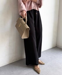 カットジョーゼットタックパンツ