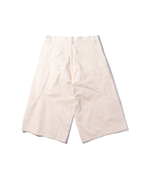 GOAT ESSENCE（ゴートエッセンス）の「COTTON BAGGY SHORTS（スラックス・メンズ・ブラック/ホワイト・2/1）」の4枚目の写真