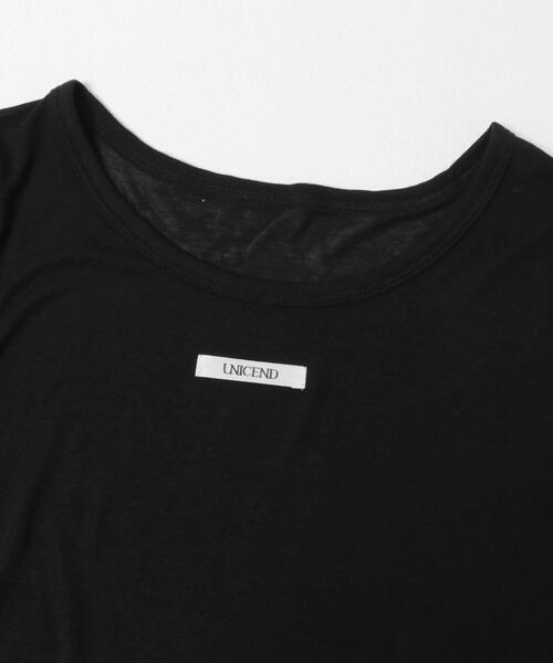 SENSE OF PLACE by URBAN RESEARCH（センスオブプレイスバイアーバンリサーチ）の「Uネックピスネームシアートップ（Tシャツ/カットソー・レディース・オフホワイト/ブラック/ライトブルー・ONE）」の18枚目の写真