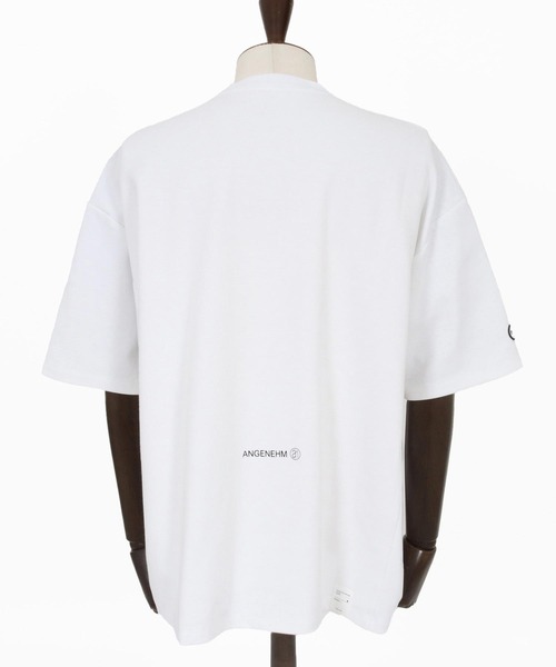 ANGENEHM（アンゲネーム）の「mt10425- Interlock Fabric T-shirt Tシャツ(AG06-008scg)（Tシャツ/カットソー・メンズ・ブラック/グリーン/ホワイト/チャコール・L/M/S）」の5枚目の写真