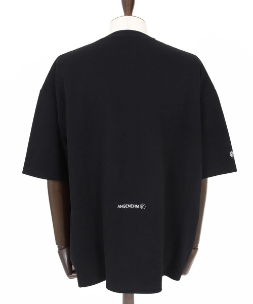 ANGENEHM（アンゲネーム）の「mt10425- Interlock Fabric T-shirt Tシャツ(AG06-008scg)（Tシャツ/カットソー・メンズ・ブラック/グリーン/ホワイト/チャコール・L/M/S）」の7枚目の写真