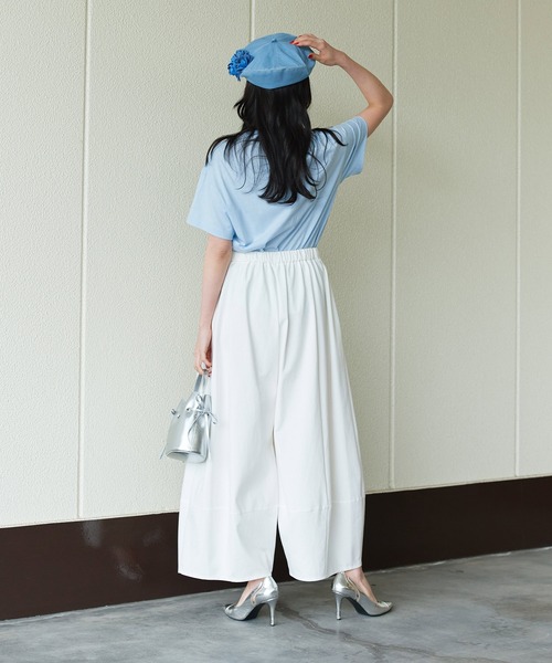 Narcissus（ナルシス）の「【Narcissus】ボリュームタックパンツ ワイド スラックス（その他パンツ・レディース・ホワイト/ブラック・FREE）」の6枚目の写真