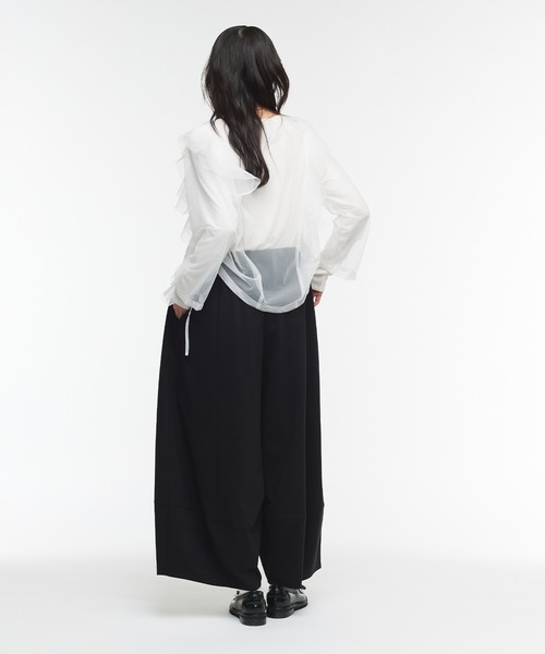 Narcissus（ナルシス）の「【Narcissus】ボリュームタックパンツ ワイド スラックス（その他パンツ・レディース・ホワイト/ブラック・FREE）」の12枚目の写真