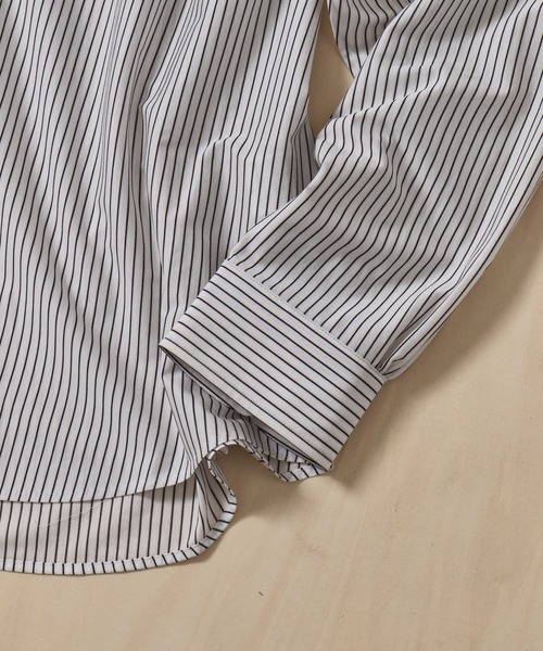 KANEMASA PHIL.(カネマサフィル)の「【KANEMASA PHIL./カネマサフィル】46G Stripe Modest Shirt(シャツ/ブラウス・メンズ・ブルー/ホワイト・S/M/L)」の7枚目の写真