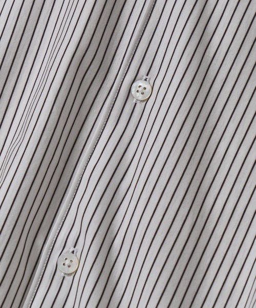 KANEMASA PHIL.(カネマサフィル)の「【KANEMASA PHIL./カネマサフィル】46G Stripe Modest Shirt(シャツ/ブラウス・メンズ・ブルー/ホワイト・S/M/L)」の8枚目の写真