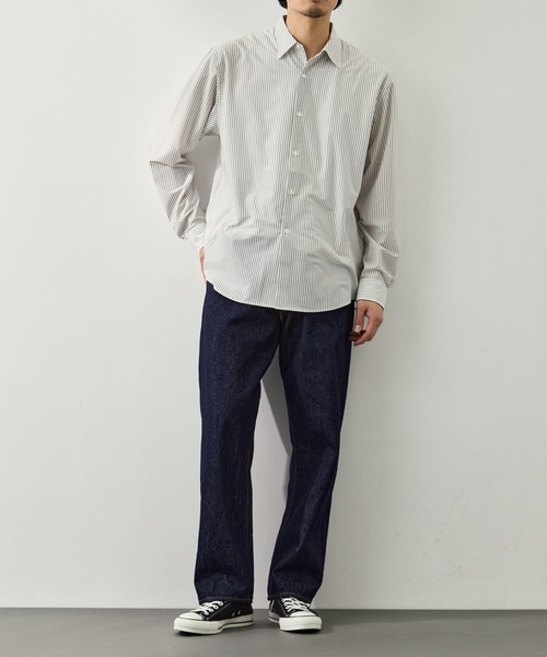 KANEMASA PHIL.(カネマサフィル)の「【KANEMASA PHIL./カネマサフィル】46G Stripe Modest Shirt(シャツ/ブラウス・メンズ・ブルー/ホワイト・S/M/L)」の19枚目の写真
