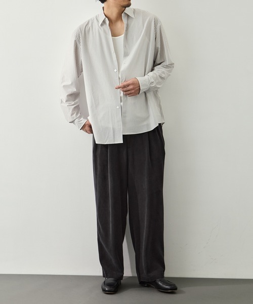 KANEMASA PHIL.(カネマサフィル)の「【KANEMASA PHIL./カネマサフィル】46G Stripe Modest Shirt(シャツ/ブラウス・メンズ・ブルー/ホワイト・S/M/L)」の18枚目の写真
