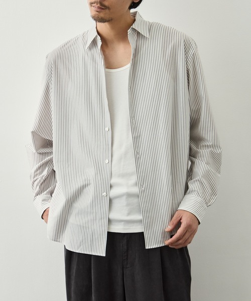 KANEMASA PHIL.(カネマサフィル)の「【KANEMASA PHIL./カネマサフィル】46G Stripe Modest Shirt(シャツ/ブラウス・メンズ・ブルー/ホワイト・S/M/L)」の15枚目の写真