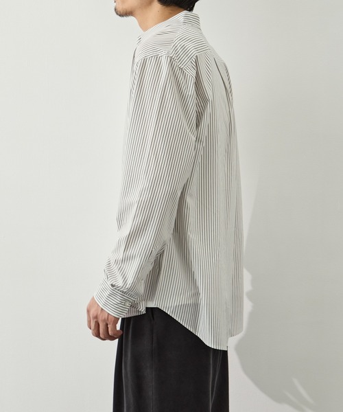 KANEMASA PHIL.(カネマサフィル)の「【KANEMASA PHIL./カネマサフィル】46G Stripe Modest Shirt(シャツ/ブラウス・メンズ・ブルー/ホワイト・S/M/L)」の16枚目の写真