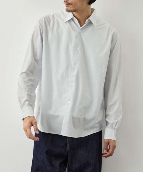 KANEMASA PHIL.(カネマサフィル)の「【KANEMASA PHIL./カネマサフィル】46G Stripe Modest Shirt(シャツ/ブラウス・メンズ・ブルー/ホワイト・S/M/L)」の20枚目の写真