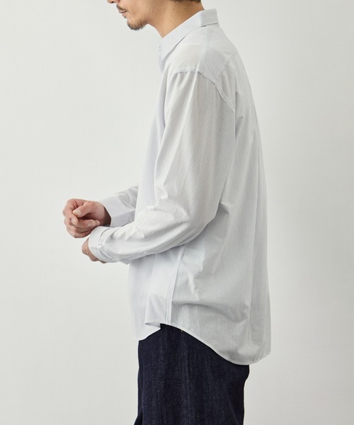 KANEMASA PHIL.(カネマサフィル)の「【KANEMASA PHIL./カネマサフィル】46G Stripe Modest Shirt(シャツ/ブラウス・メンズ・ブルー/ホワイト・S/M/L)」の21枚目の写真