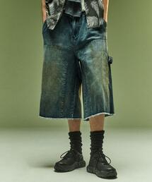 BEAVER | B omnivore/ビーオムニボー　W KNEE SHORTS DENIM ダブルニーショーツデニム(その他パンツ)