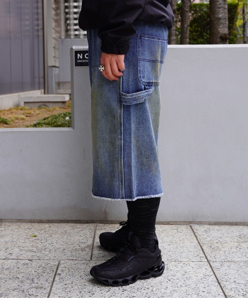 BEAVER（ビーバー）の「B omnivore/ビーオムニボー　W KNEE SHORTS DENIM ダブルニーショーツデニム（その他パンツ・メンズ・その他4・M/L）」の4枚目の写真