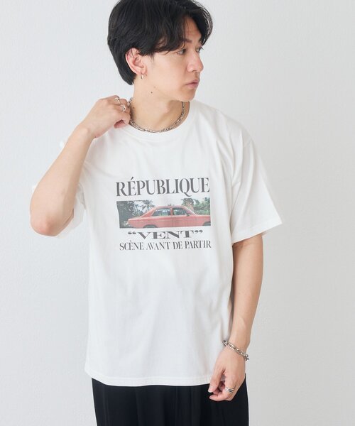 DISCOAT(ディスコート)の「【Enlude】アソートクラシックカーグラフィックTシャツ《ユニセックス》(Tシャツ/カットソー・レディース・ネイビー/チャコールグレー/オフホワイト/ライトベージュ・FREE)」の6枚目の写真