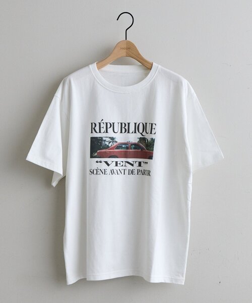 DISCOAT(ディスコート)の「【Enlude】アソートクラシックカーグラフィックTシャツ《ユニセックス》(Tシャツ/カットソー・レディース・ネイビー/チャコールグレー/オフホワイト/ライトベージュ・FREE)」の16枚目の写真