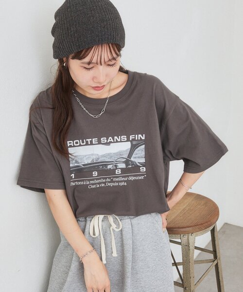 DISCOAT(ディスコート)の「【Enlude】アソートクラシックカーグラフィックTシャツ《ユニセックス》(Tシャツ/カットソー・レディース・ネイビー/チャコールグレー/オフホワイト/ライトベージュ・FREE)」の19枚目の写真