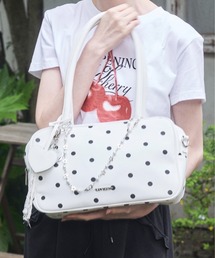 Lovilyn（ラヴィリン）の「ハートチャーム付き2wayボストンバッグ（ハンドバッグ）」