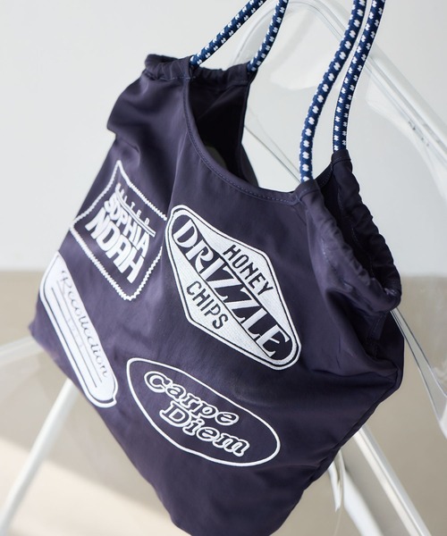 BARNYARDSTORM(バンヤードストーム)の「BARNYARDSTORM / 2WAYワッペントート(トートバッグ・レディース・ネイビー/カーキ・FREE)」の9枚目の写真