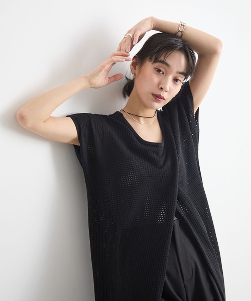 Futier land(フューティアランド)の「【前後2way】フロントオープンかぎ編みニットワンピース(ワンピース・レディース・アイボリー/ブラック・LARGE/MEDIUM)」の18枚目の写真