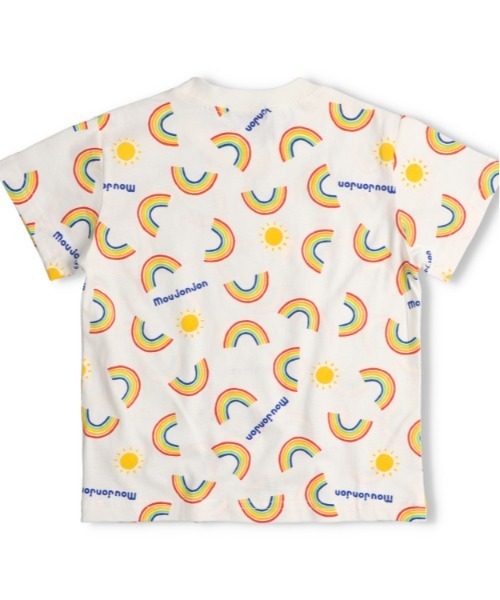 Moujonjon(ムージョンジョン)の「虹・海の生き物総柄Tシャツ(Tシャツ/カットソー・キッズ・ホワイト/エメラルド・80/90/100/110/120)」の7枚目の写真