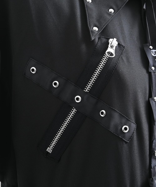 TRAVAS TOKYO(トラバス トウキョウ)の「『TRAVAS TOKYO/トラバス トーキョー』袖セパレートパンクデザインシャツ(シャツ/ブラウス・レディース・ブラック/ホワイト・FREE)」の19枚目の写真