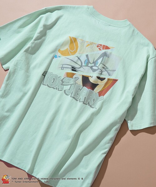Tom&Jerry(トムアンドジェリー)の「TOM and JERRY (トムとジェリー)ヴィンテージライクTシャツ(Tシャツ/カットソー・メンズ・ベージュ/イエロー/ネイビー/ライム/ダークグレー/その他2/その他1・S/M/L/XL)」の3枚目の写真