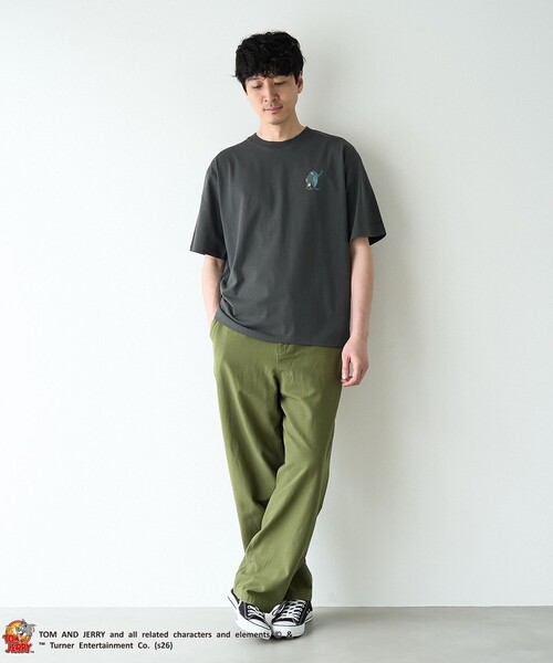 Tom&Jerry(トムアンドジェリー)の「TOM and JERRY (トムとジェリー)ヴィンテージライクTシャツ(Tシャツ/カットソー・メンズ・ベージュ/イエロー/ネイビー/ライム/ダークグレー/その他2/その他1・S/M/L/XL)」の9枚目の写真
