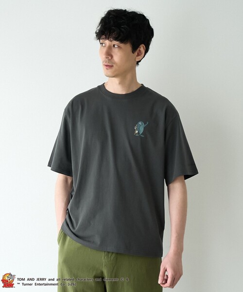 Tom&Jerry(トムアンドジェリー)の「TOM and JERRY (トムとジェリー)ヴィンテージライクTシャツ(Tシャツ/カットソー・メンズ・ベージュ/イエロー/ネイビー/ライム/ダークグレー/その他2/その他1・S/M/L/XL)」の11枚目の写真