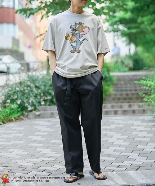 Tom&Jerry(トムアンドジェリー)の「TOM and JERRY (トムとジェリー)ヴィンテージライクTシャツ(Tシャツ/カットソー・メンズ・ベージュ/イエロー/ネイビー/ライム/ダークグレー/その他2/その他1・S/M/L/XL)」の15枚目の写真