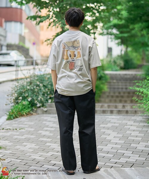 Tom&Jerry(トムアンドジェリー)の「TOM and JERRY (トムとジェリー)ヴィンテージライクTシャツ(Tシャツ/カットソー・メンズ・ベージュ/イエロー/ネイビー/ライム/ダークグレー/その他2/その他1・S/M/L/XL)」の16枚目の写真