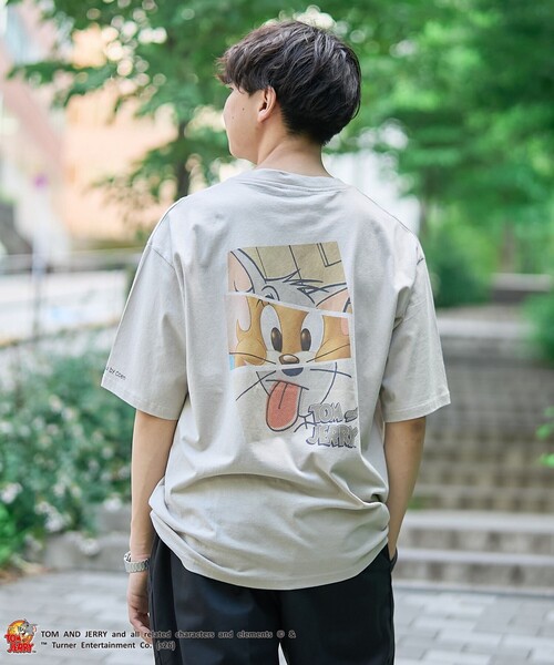 Tom&Jerry(トムアンドジェリー)の「TOM and JERRY (トムとジェリー)ヴィンテージライクTシャツ(Tシャツ/カットソー・メンズ・ベージュ/イエロー/ネイビー/ライム/ダークグレー/その他2/その他1・S/M/L/XL)」の18枚目の写真
