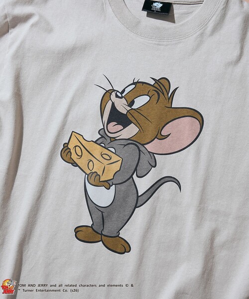 Tom&Jerry(トムアンドジェリー)の「TOM and JERRY (トムとジェリー)ヴィンテージライクTシャツ(Tシャツ/カットソー・メンズ・ベージュ/イエロー/ネイビー/ライム/ダークグレー/その他2/その他1・S/M/L/XL)」の19枚目の写真