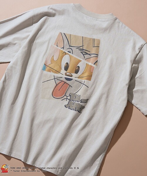Tom&Jerry(トムアンドジェリー)の「TOM and JERRY (トムとジェリー)ヴィンテージライクTシャツ(Tシャツ/カットソー・メンズ・ベージュ/イエロー/ネイビー/ライム/ダークグレー/その他2/その他1・S/M/L/XL)」の20枚目の写真