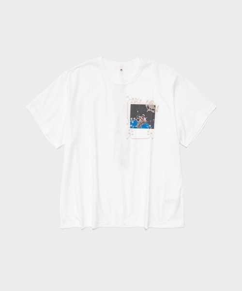 KHOKI(コッキ)の「【KHOKI/コッキ】Embroidery and print design T-shirt(Tシャツ/カットソー・メンズ・ブラック/ホワイト・1/3/2)」の2枚目の写真