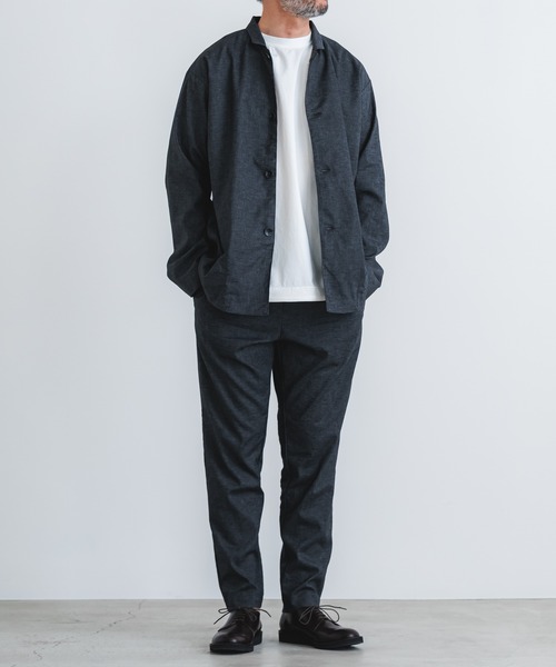 quadro（クオドロ）の「ヘンプポリシャンブレーカバーオール（カバーオール・メンズ・チャコール/グレー・LARGE/MEDIUM）」の14枚目の写真