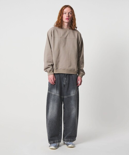 UNITED ARROWS & SONS(ユナイテッドアローズアンドサンズ)の「<UNITED ARROWS & SONS> RGRN CRW SWEAT SHIRT/スウェットシャツ(スウェット・メンズ・ダークブラウン/ベージュ・M/XL/S/L)」の6枚目の写真